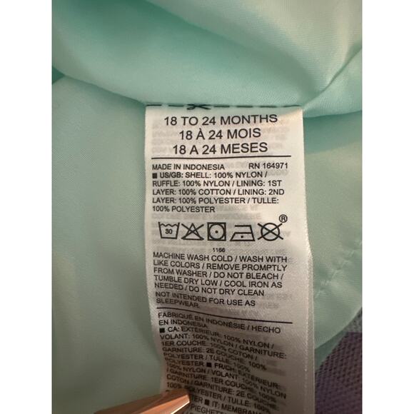 Janie and Jack Disney The Little Mermaid Tulle Dress Sz 18-24 M - Picture 13 of 13